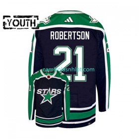 Camiseta Dallas Stars JASON ROBERTSON 21 Adidas 2022-2023 Reverse Retro Preto Authentic - Criança